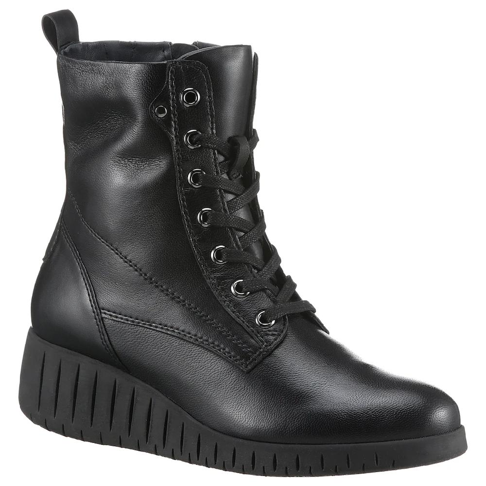 MARCO TOZZI Schnürboots »CERASO« Keilabsatz Schnürstiefelette in bequemer Schuhweite bestellen