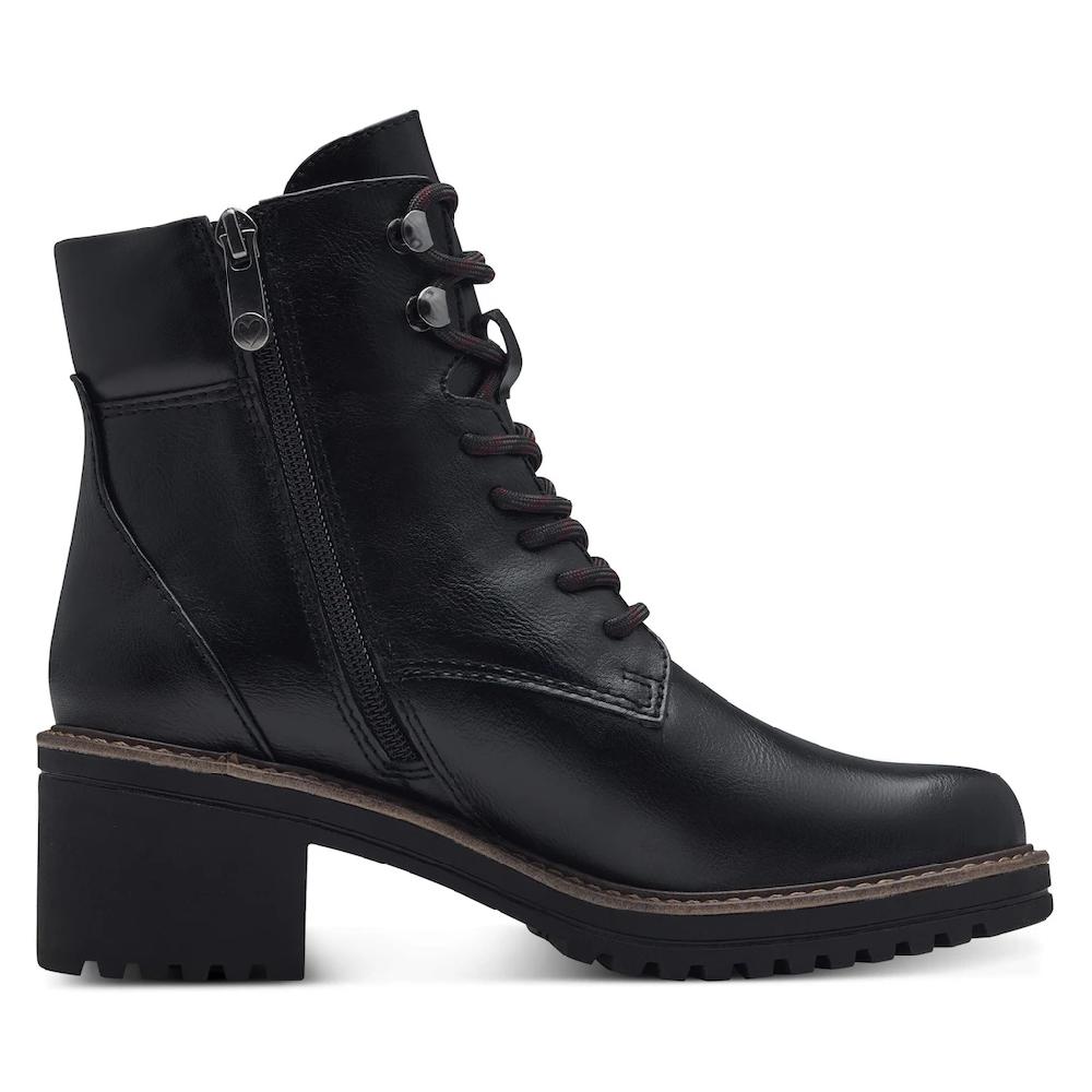 MARCO TOZZI Schnürstiefelette Blockabsatz Schnürboots Vegane Verarbeitung Innenreißverschluss Kaufen