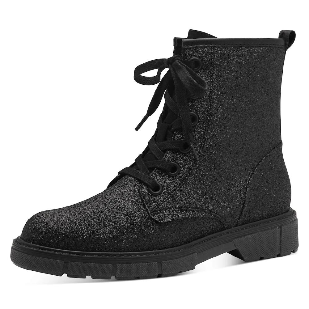 MARCO TOZZI Schnürstiefelette Schnürboots Chunky Boots mit praktischer Anziehlasche online bestellen
