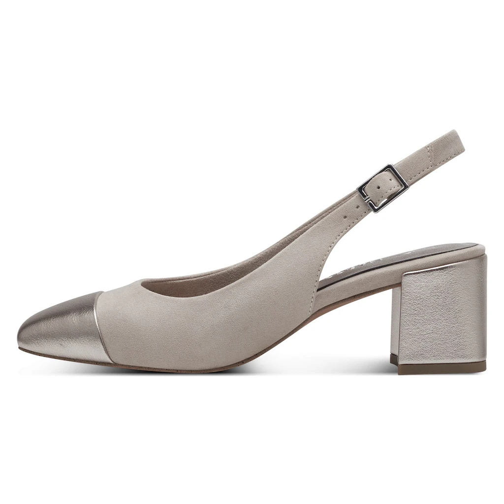 MARCO TOZZI Slingpumps Abendschuh Sommerschuh Blockabsatz In Modischer Karreeform Online Kaufen