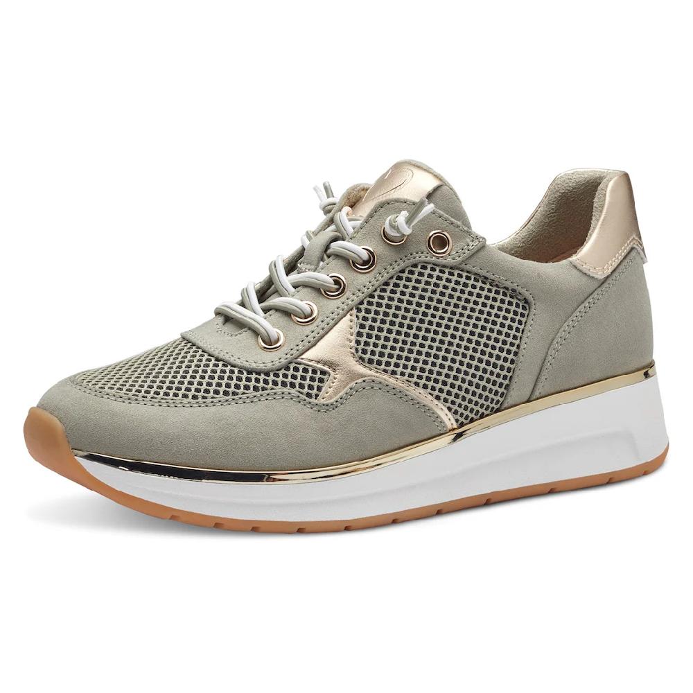MARCO TOZZI Slip-On Sneaker Keilsneaker Schnürschuh Slipper mit glänzenden Details bestellen