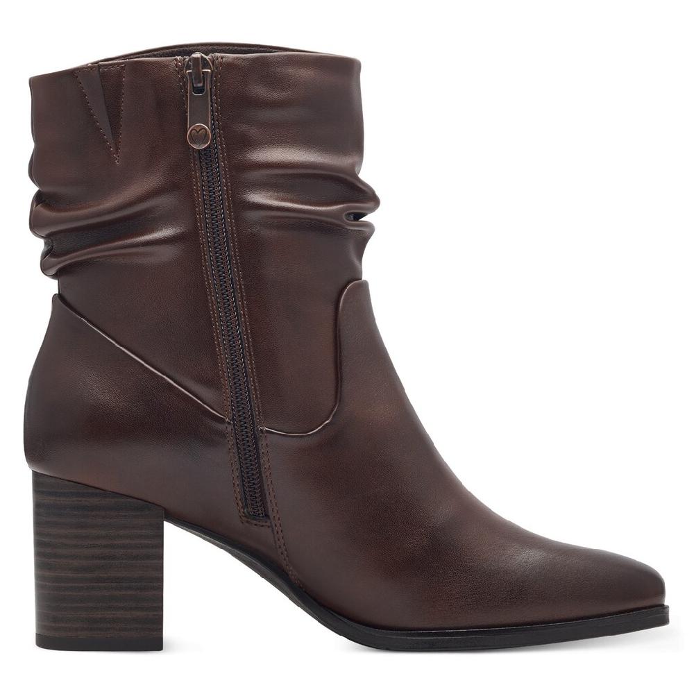 MARCO TOZZI Stiefelette »ANGIO« Blockabsatz Businessschuh Mit Falten Im Slouchy Look Online Kaufen