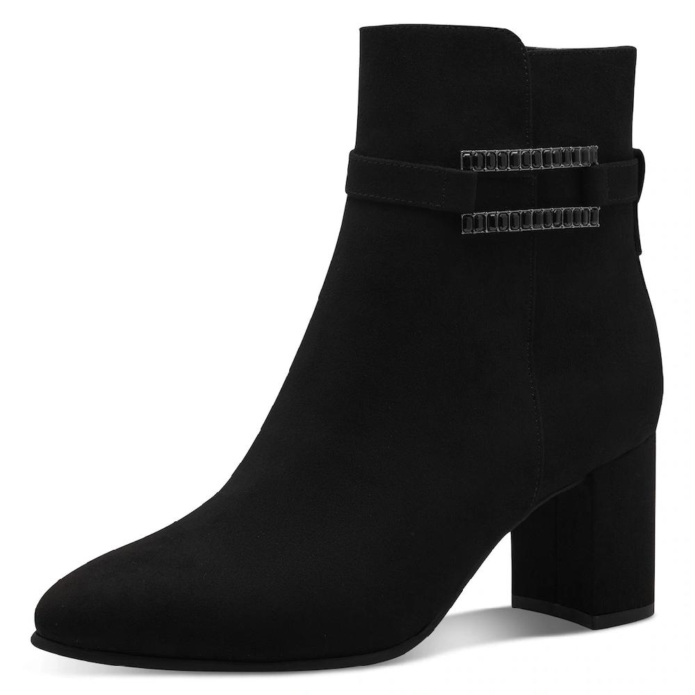 MARCO TOZZI Stiefelette Blockabsatz Ankleboots mit modischem Zierriegel und Schmucksteine bestellen