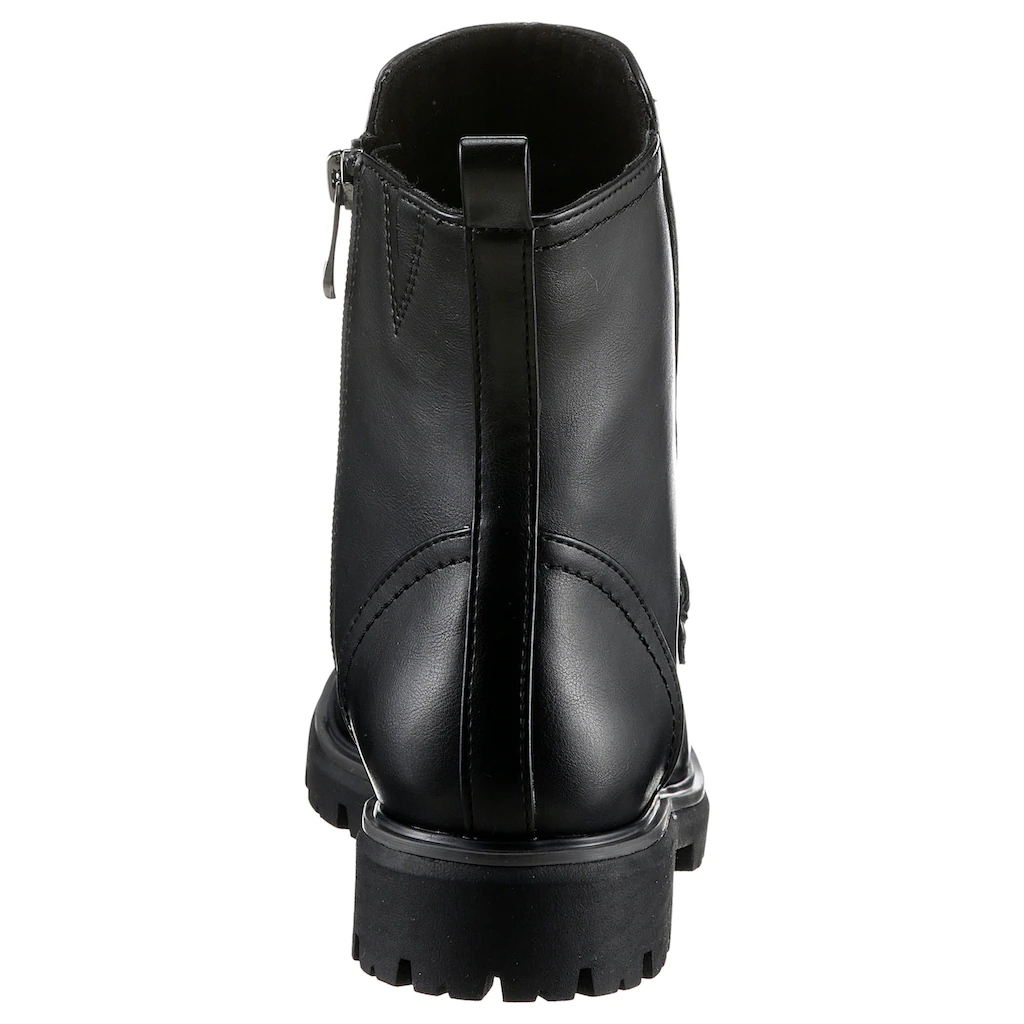 MARCO TOZZI Stiefelette Blockabsatz Boots Mit Zierriegel Und Schmuckelement Online Bestellen