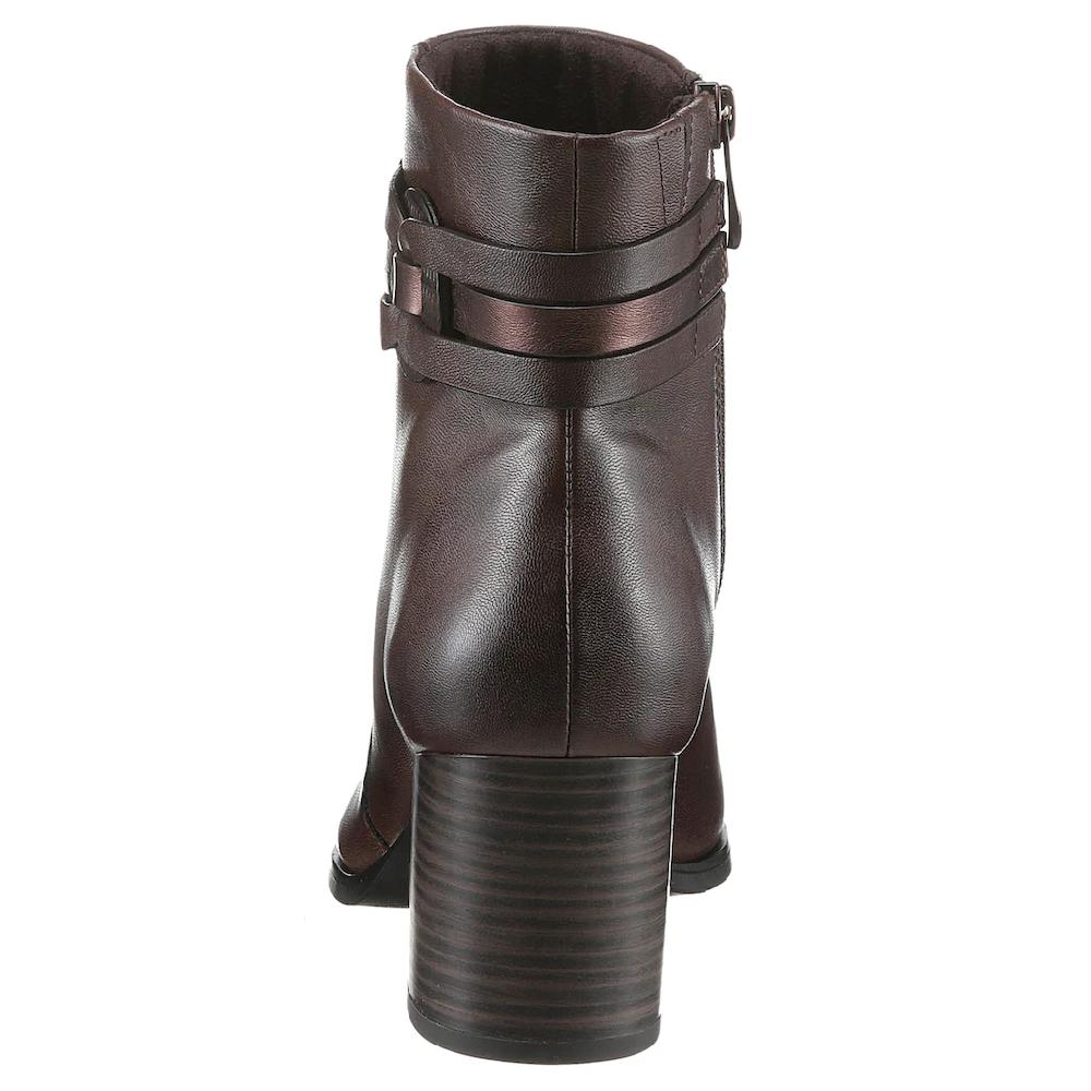 MARCO TOZZI Stiefelette Blockabsatz Businessschuh Ankleboots Mit Schmuck-Zierriegel Bestellen