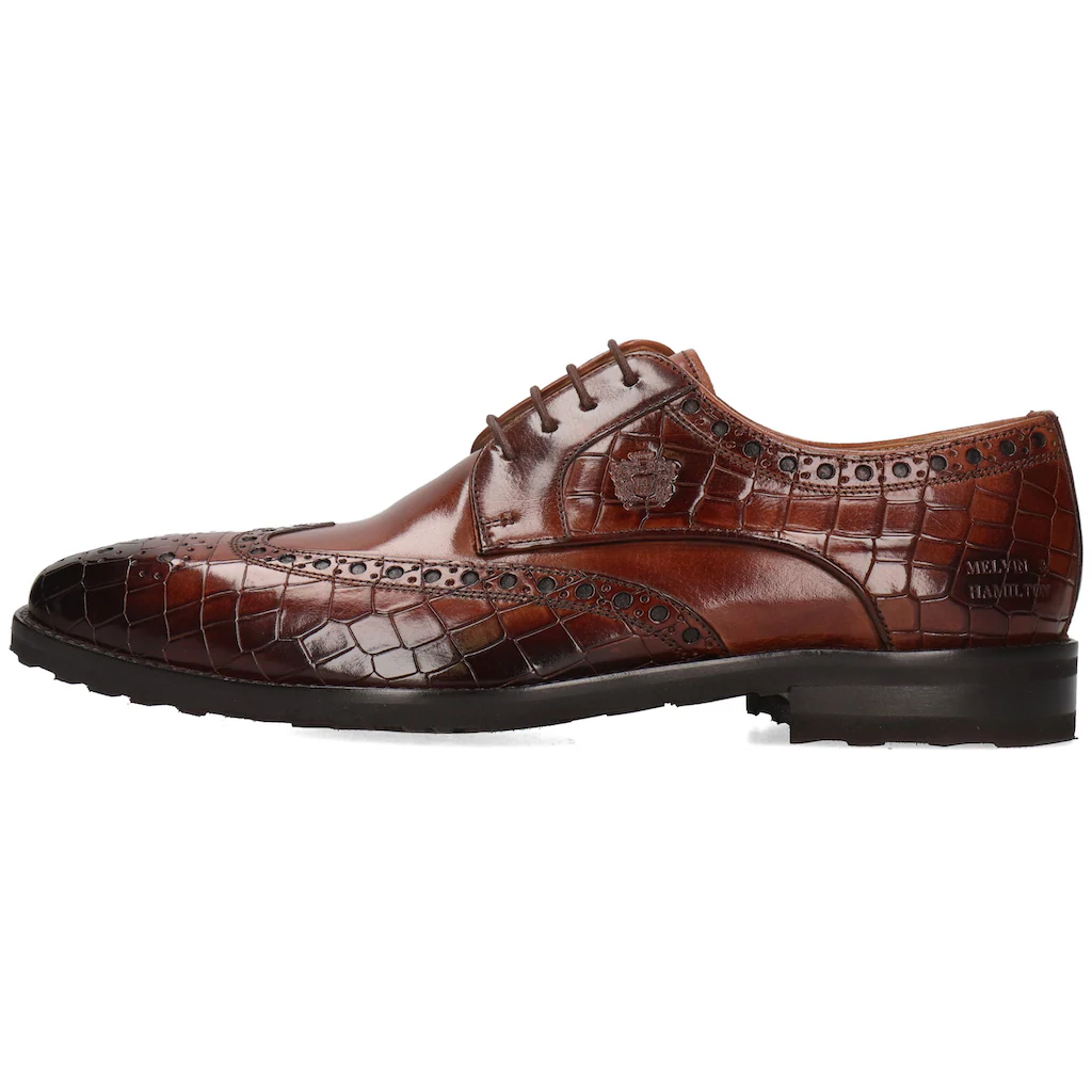 Melvin & Hamilton Budapester »Flynn 4 - Vegetabil Gegerbtes Leder« Brogue Anzugschuh Schnürschuh Mit Flügelkappe Bestellen