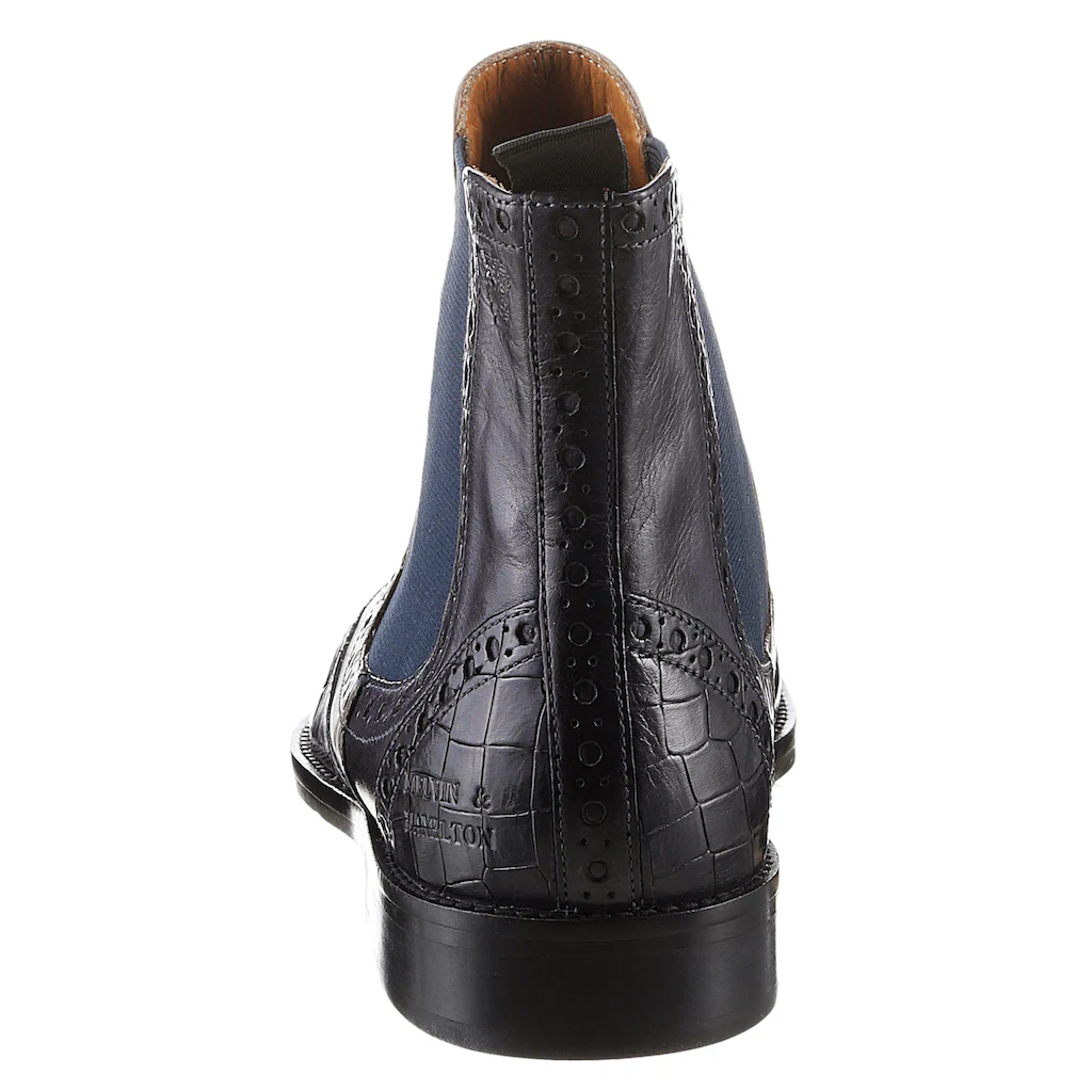 Melvin & Hamilton Chelseaboots »Martin 5 - Vegetabil Gegerbt« Budapester Anzugschuh Business Schuh Mit Feiner Lochung