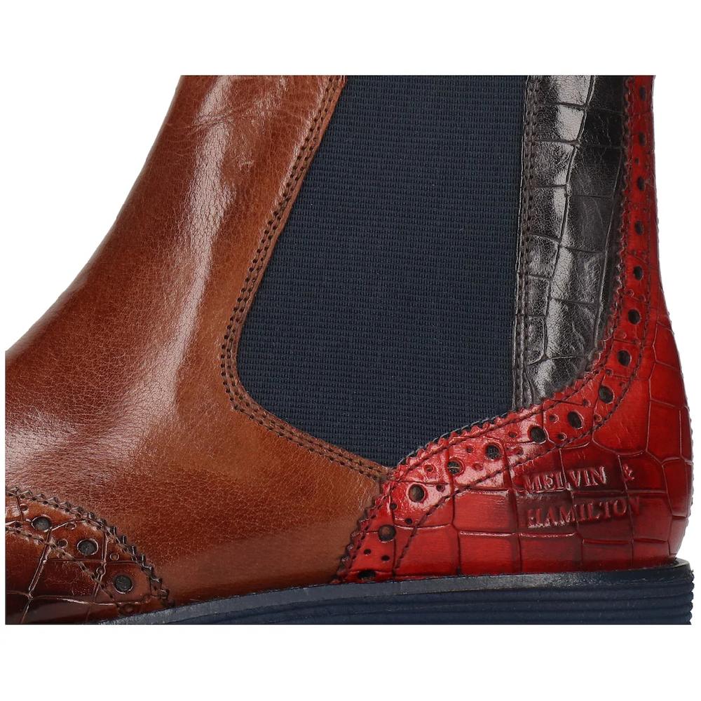 Melvin & Hamilton Chelseaboots »Selina 6 - Vegetabil Gegerbt« Brogue Anzugschuh Stiefelette Mit Lyralochung Bestellen