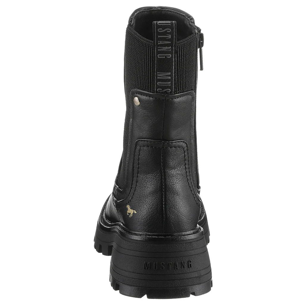 Mustang Shoes Chelseaboots Schlupfstiefel Herbstschuh Mit Komfortablem Stretcheinsatz Online Bestellen