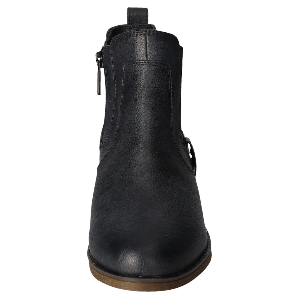 Mustang Shoes Chelseaboots Schlupfstiefel Stiefelette Business Schuh In Aktueller Used-Optik Online Bestellen
