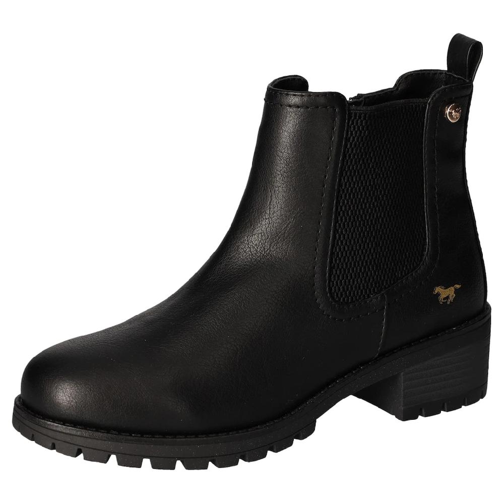 Mustang Shoes Chelseaboots Stiefelette Blockabsatz mit seitlichem Stretch online kaufen