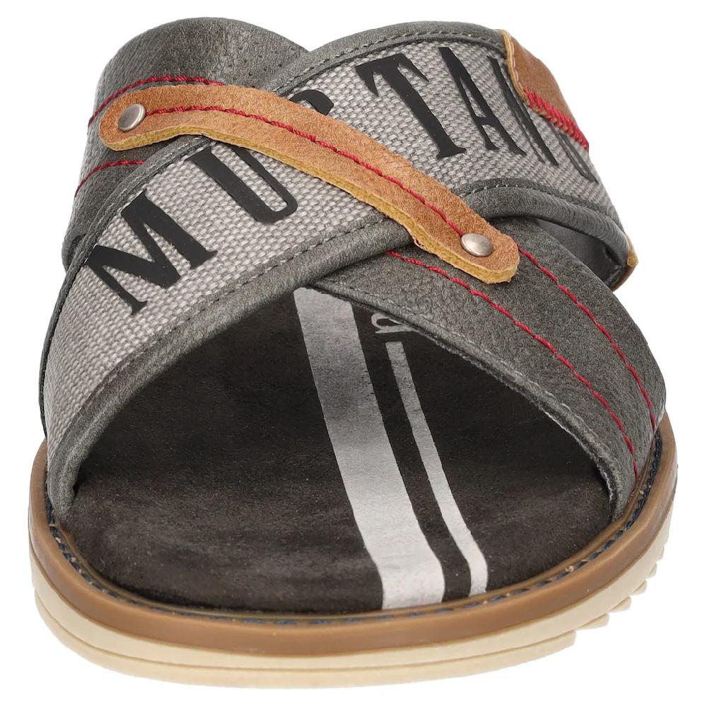 Mustang Shoes Pantolette Sommerschuh Schlappen Poolslides Mit Auffälligem Logoschriftzug Online Bestellen