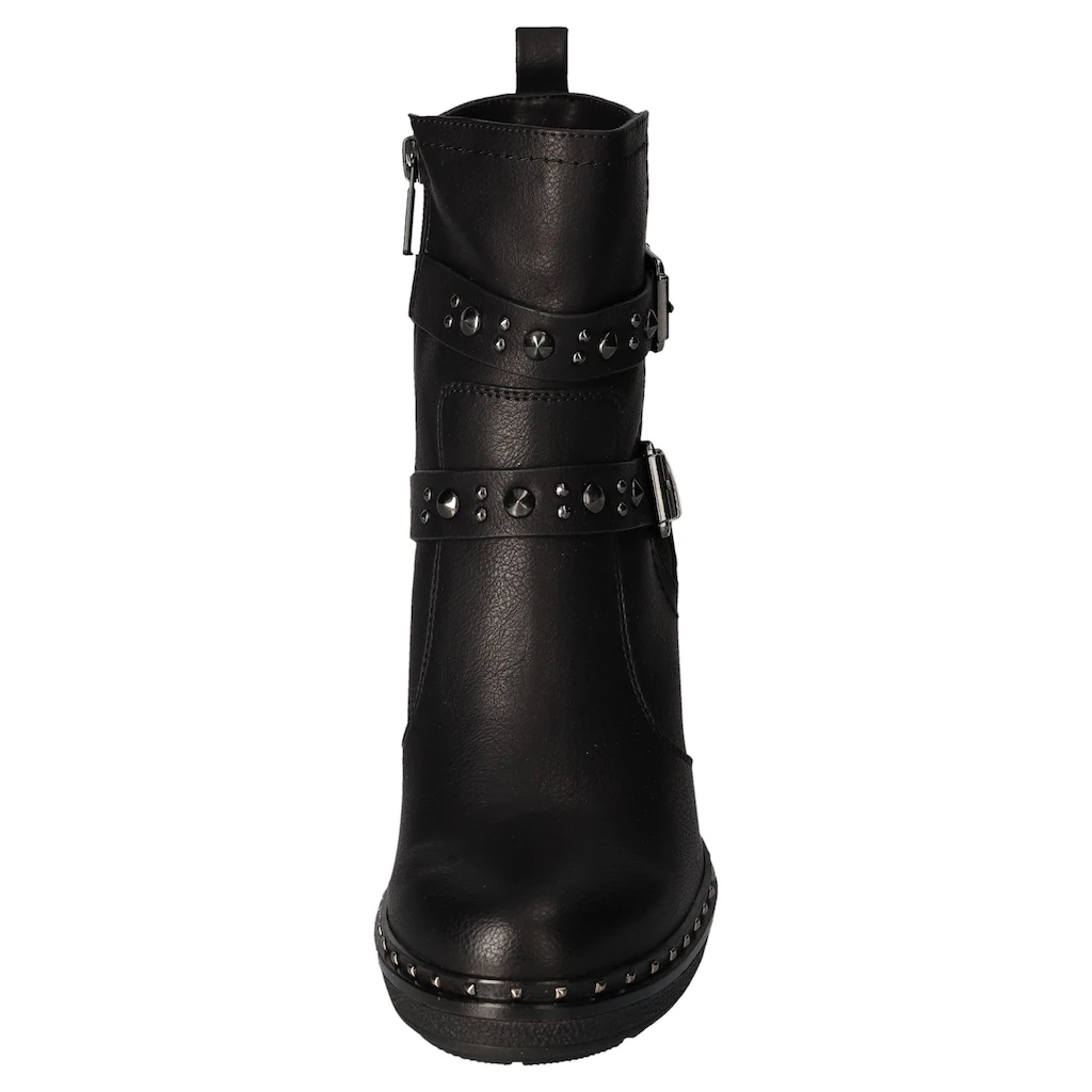 Mustang Shoes Plateaustiefelette Stiefelette Bikerboots Mit Innenreißverschlus Bestellen