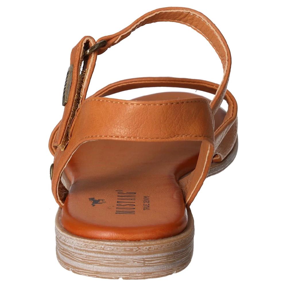 Mustang Shoes Sandale Sommerschuh Sandalette Riemchensandale In Asymmetrischer Form