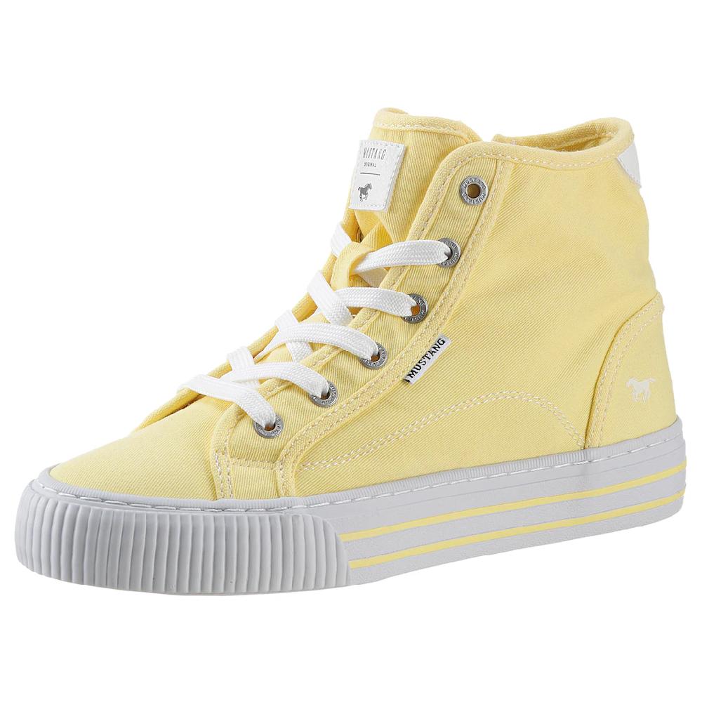 Mustang Shoes Schnürboots »High-Top-Sneaker Freizeitschuh « Plateau High Top-Sneaker Freizeitschuh mit Innenreißverschluss online bestellen