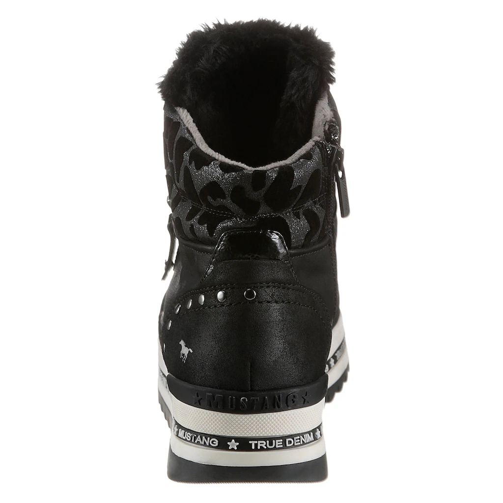 Mustang Shoes Schnürboots Mit 3 5 Cm Plateau Kaufen