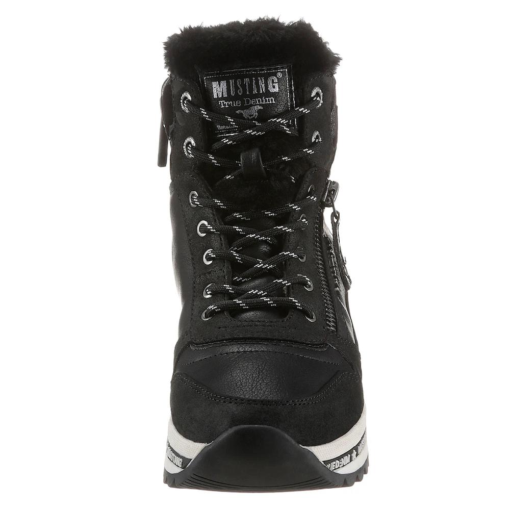 Mustang Shoes Schnürboots Mit 3 5 Cm Plateau Kaufen