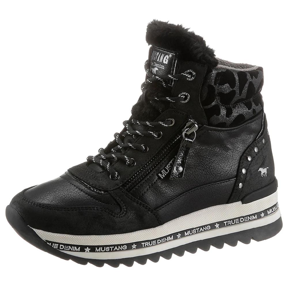 Mustang Shoes Schnürboots mit 3 5 cm Plateau kaufen