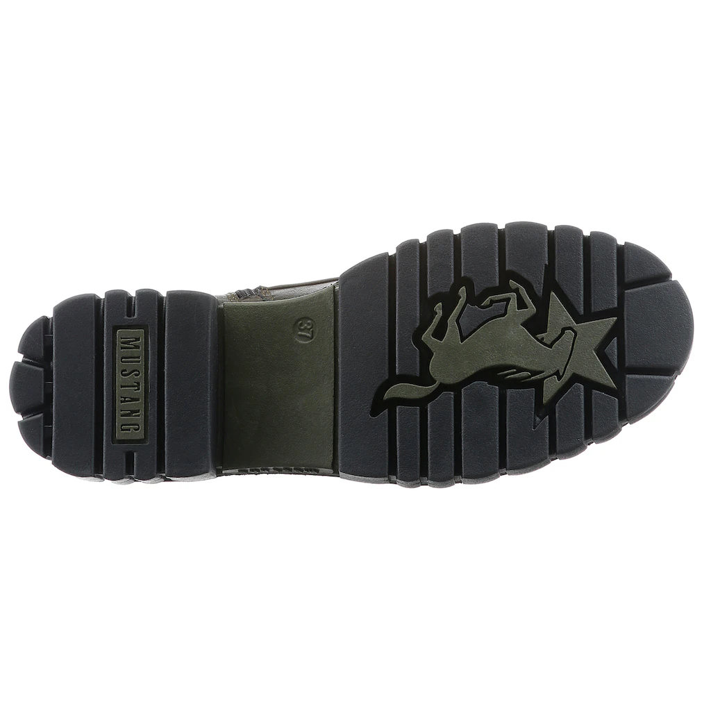 Mustang Shoes Schnürboots Mit Profilsohle Online Kaufen