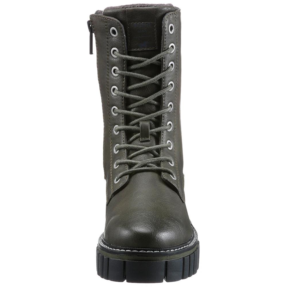 Mustang Shoes Schnürboots Mit Profilsohle Online Kaufen