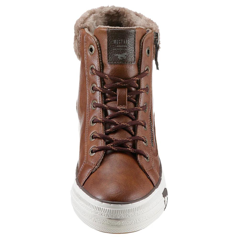 Mustang Shoes Schnürboots Mit Reißverschluss Außen Online Kaufen