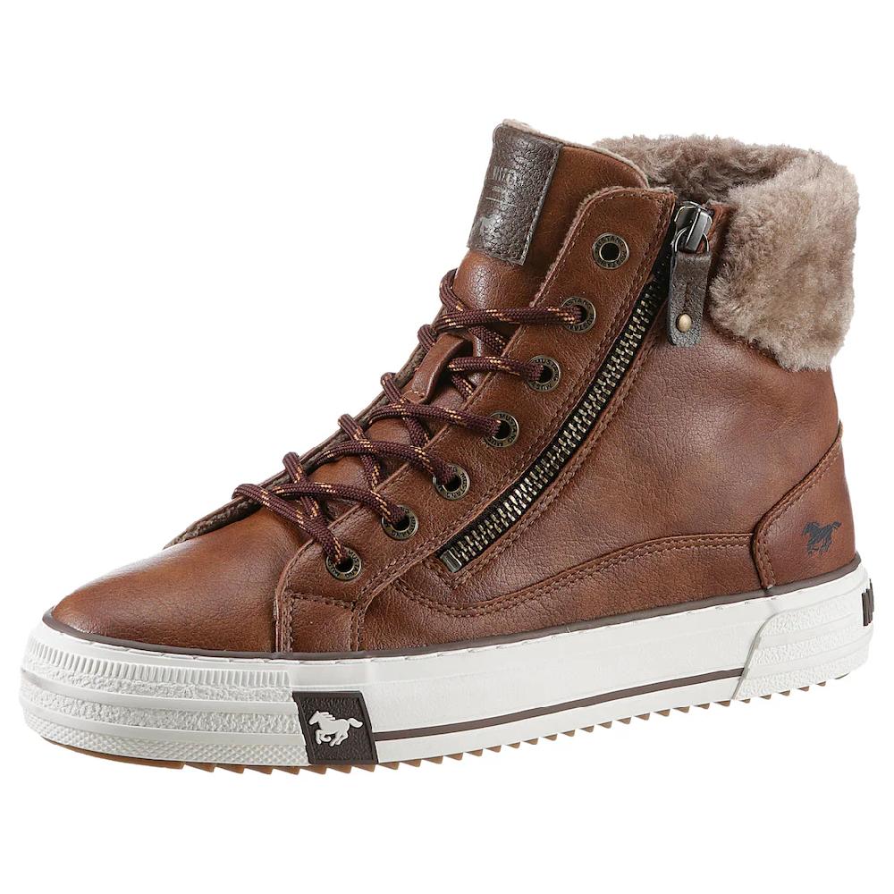 Mustang Shoes Schnürboots mit Reißverschluss außen online kaufen
