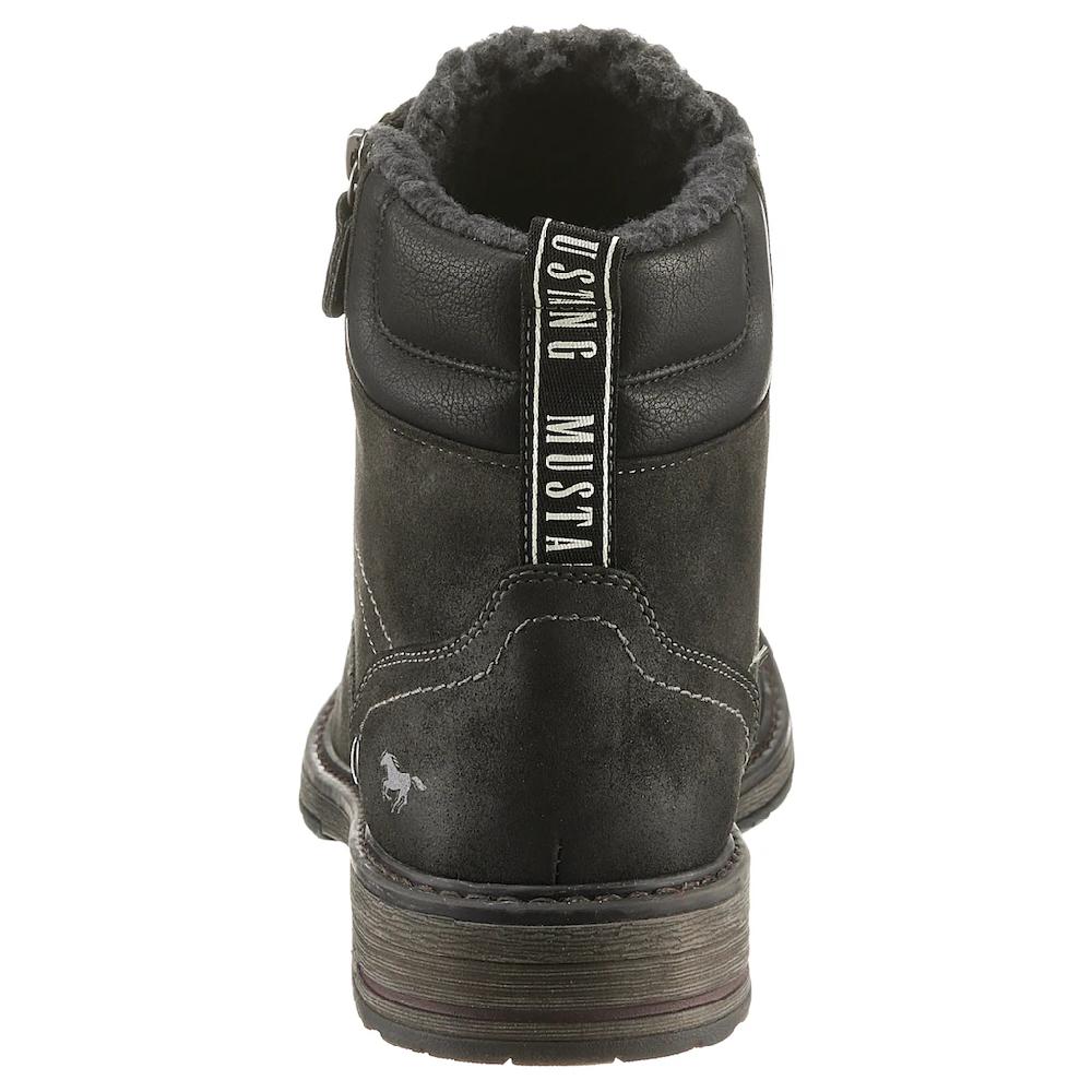 Mustang Shoes Schnürboots Mit Seitlichem Reißverschluss Für Leichteres Schlupfen ▷ Für