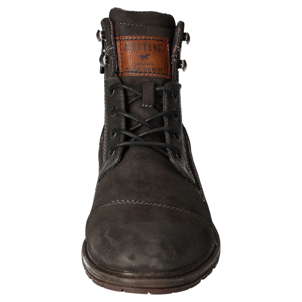 Mustang Shoes Schnürboots Winterboots Casual Stiefel Mit Stylischem Logodruck Auf Der Zunge Kaufen