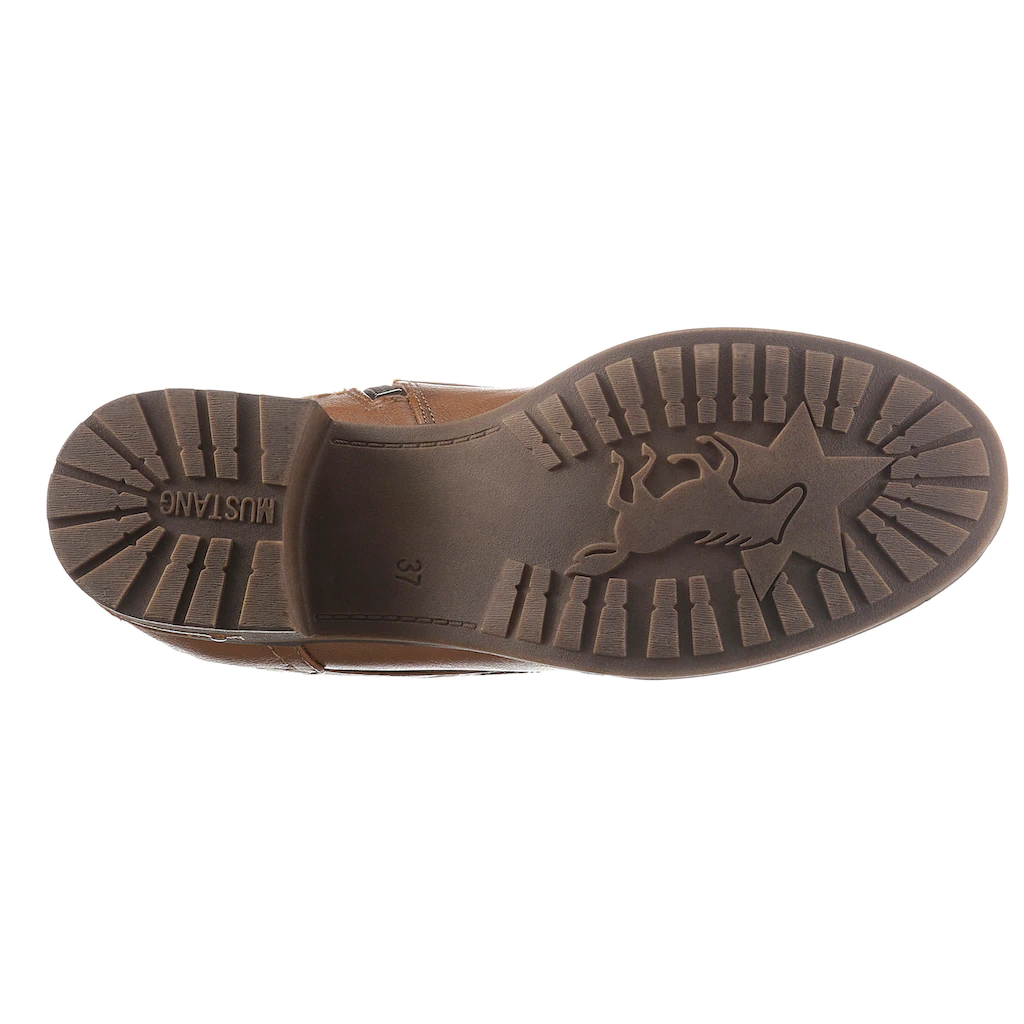 Mustang Shoes Schnürstiefel Mit Praktischem Innenreißverschluss Kaufen