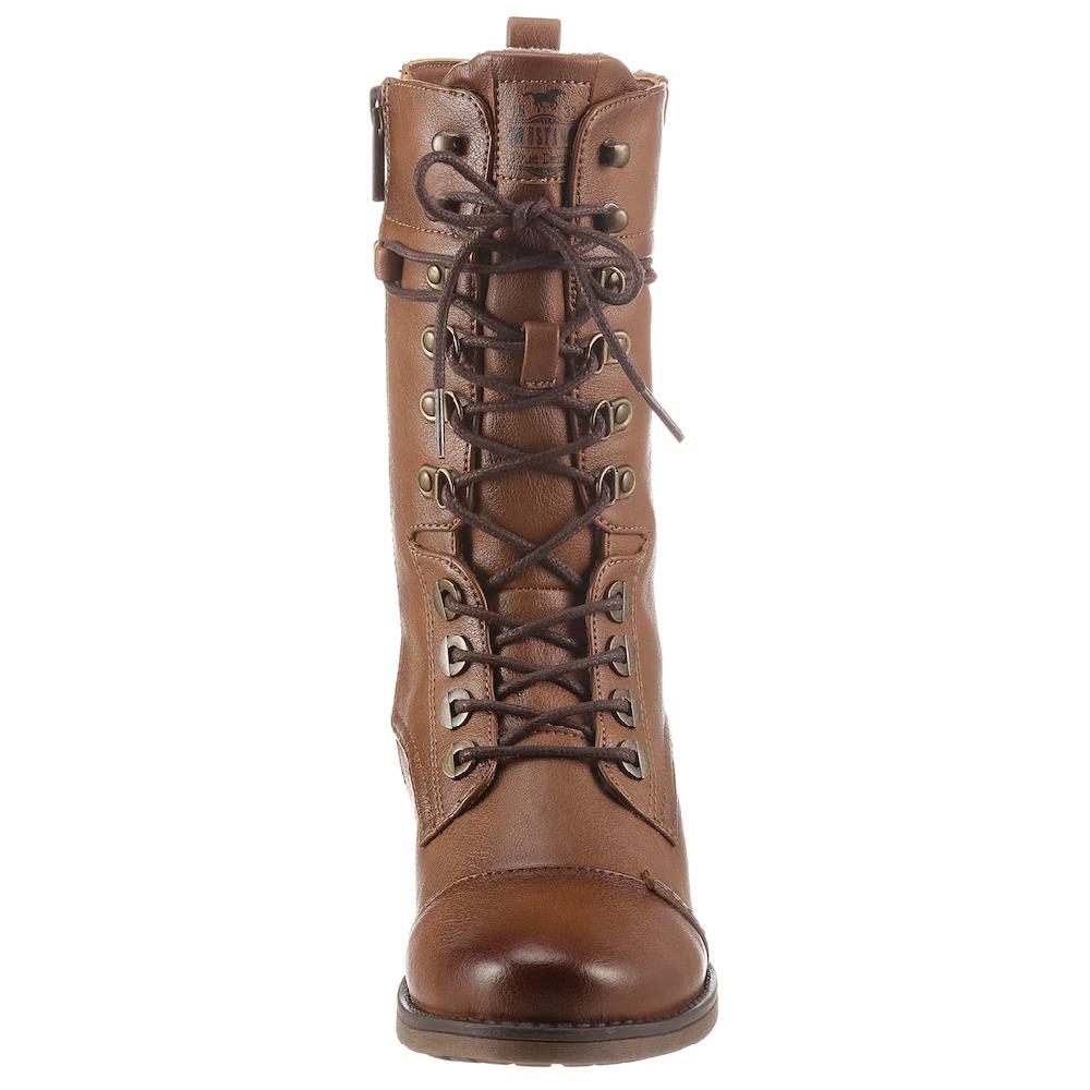 Mustang Shoes Schnürstiefel Mit Praktischem Innenreißverschluss Kaufen