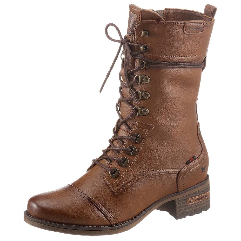 Mustang Shoes Schnürstiefel mit praktischem Innenreißverschluss kaufen