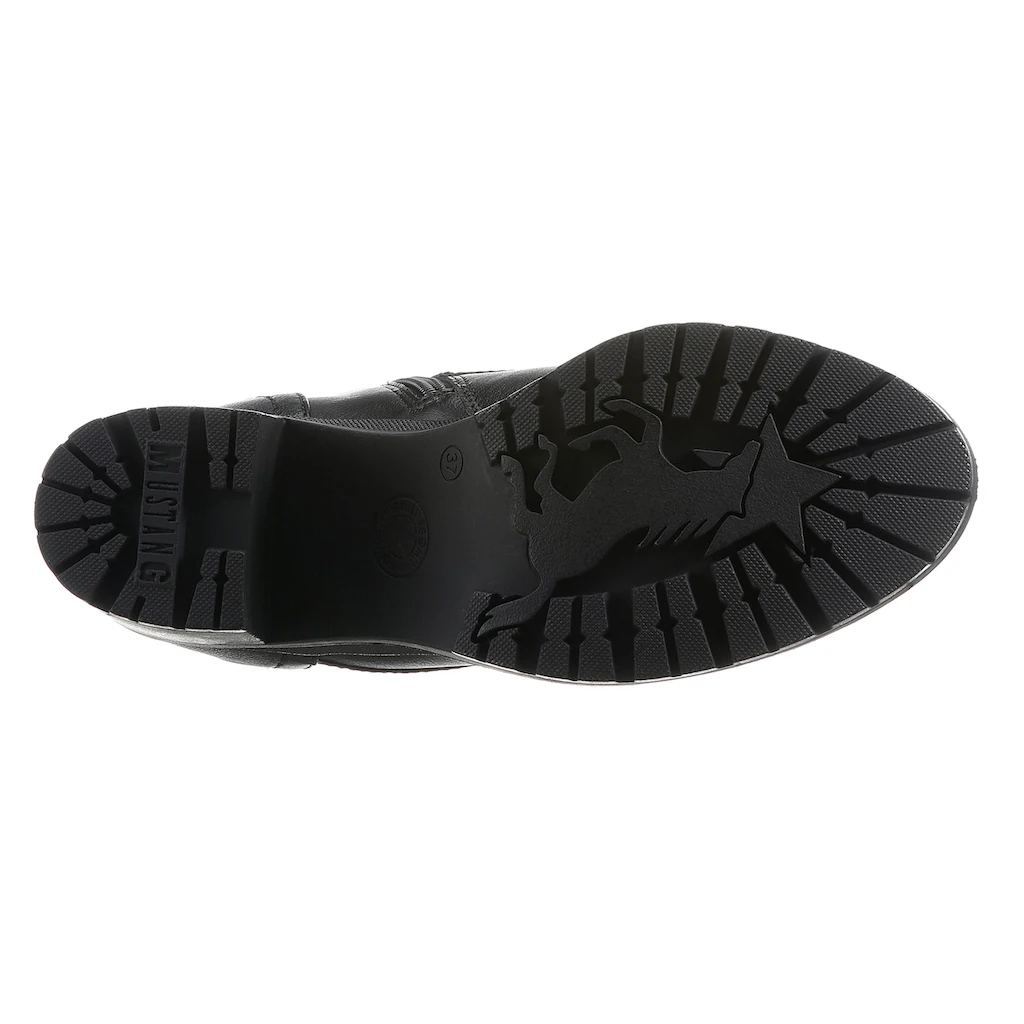 Mustang Shoes Schnürstiefelette Mit Kräftiger Profilsohle Online Kaufen