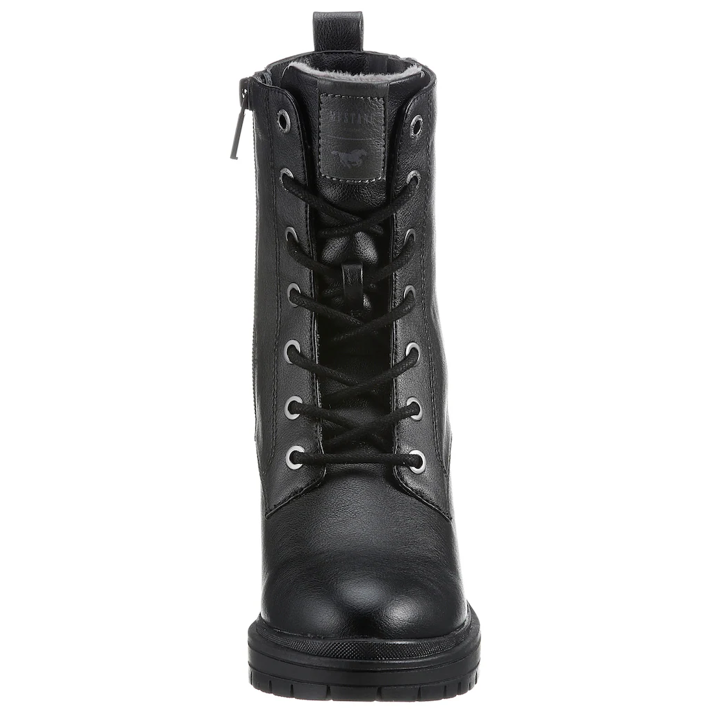 Mustang Shoes Schnürstiefelette Mit Kräftiger Profilsohle Online Kaufen