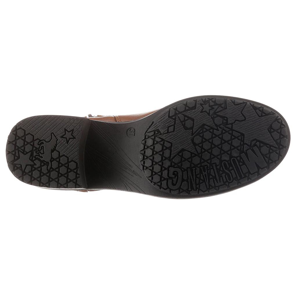 Mustang Shoes Schnürstiefelette Schnürboots Blockabsatz Mit Praktischem Innenreißverschluss Bestellen