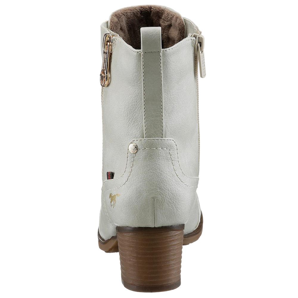 Mustang Shoes Schnürstiefelette Stiefelette Herbstschuh Mit Zierreißverschluss Außen Online Kaufen