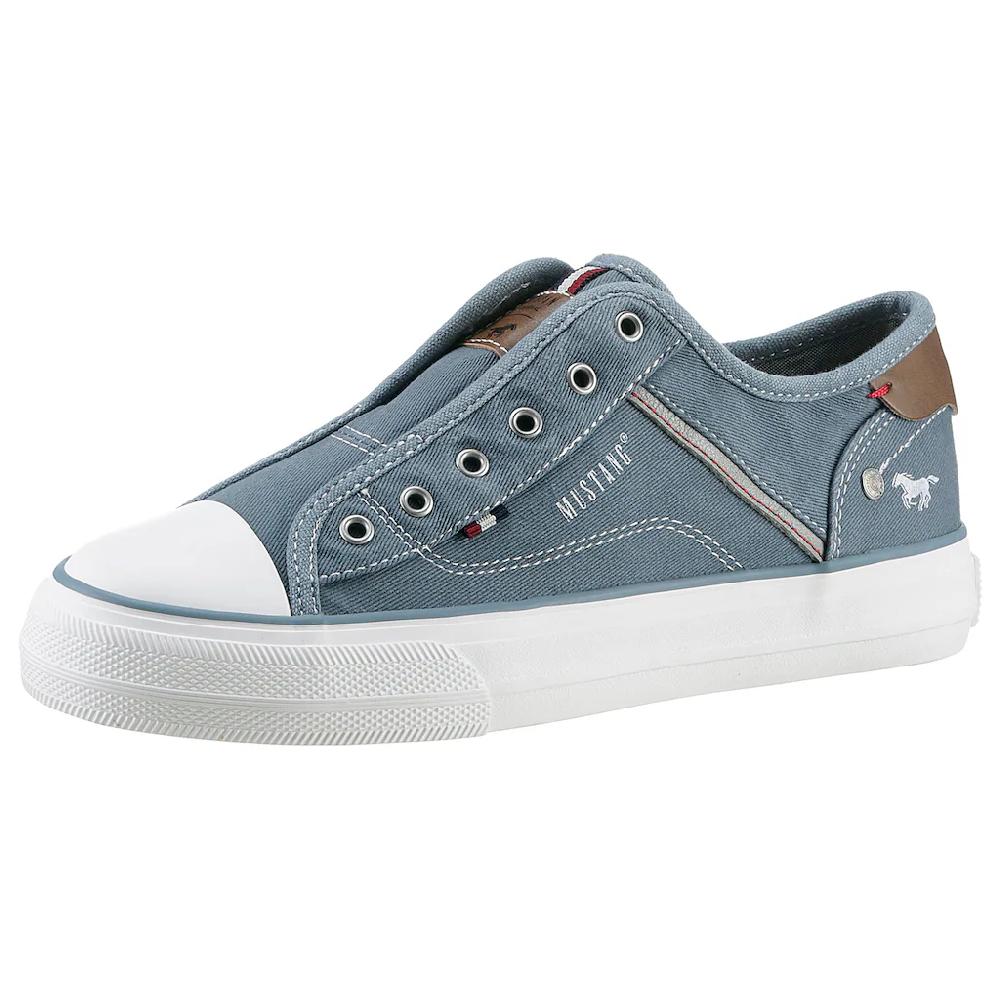 Mustang Shoes Slip-On Sneaker Plateau Sneaker Slipper Freizeitschuh mit praktischem Gummizug online bestellen