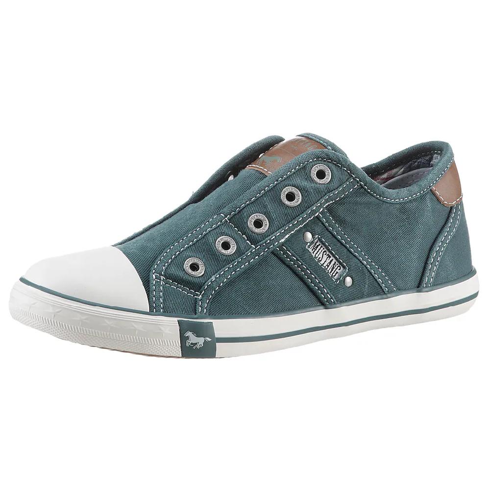 Mustang Shoes Slip-On Sneaker Slipper Sommerschuh Freizeitschuh mit praktischem Gummizug online bestellen