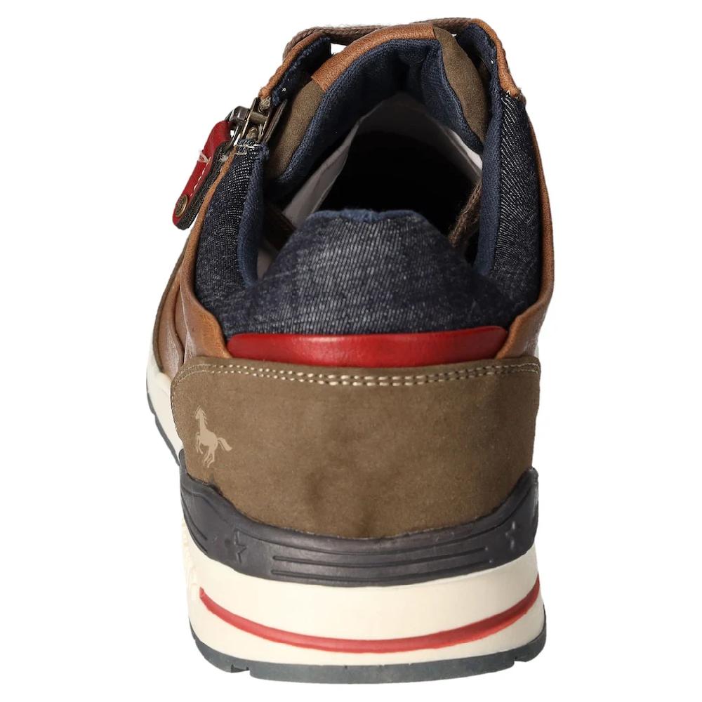 Mustang Shoes Sneaker Freizeitschuh Schnürschuh Mit Außenreißverschluss
