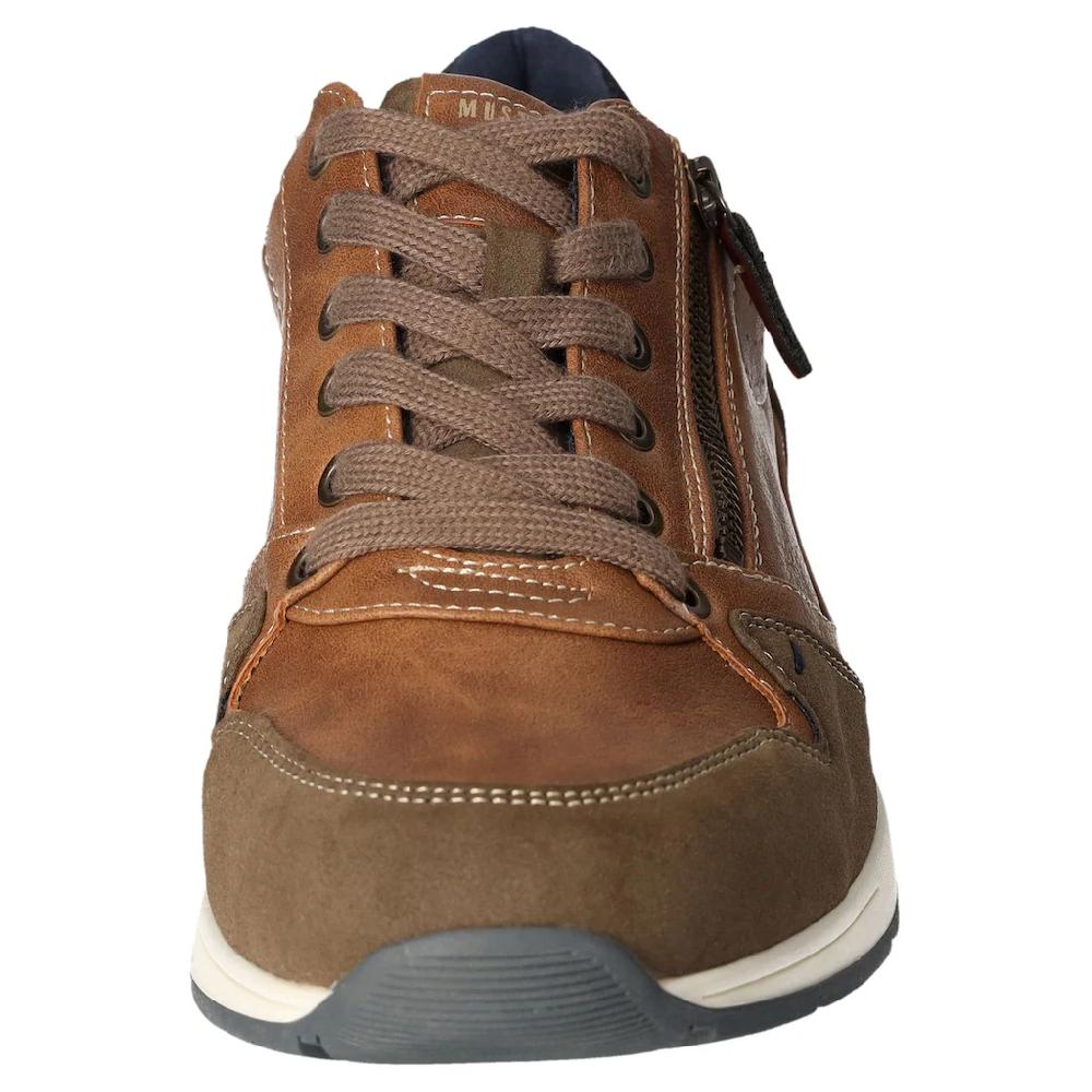 Mustang Shoes Sneaker Freizeitschuh Schnürschuh Mit Außenreißverschluss