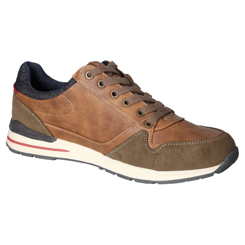 Mustang Shoes Sneaker Freizeitschuh Schnürschuh mit Außenreißverschluss