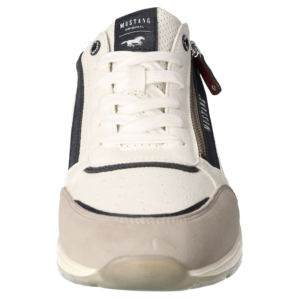 Mustang Shoes Sneaker Mit Außenreißverschluss Freizeitschuh Halbschuh Schnürschuh Online Kaufen