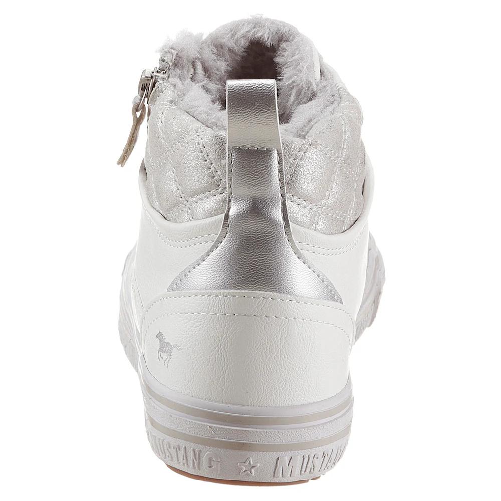 Mustang Shoes Sneaker Mit Bedrucktem Fellimitat-Kragen Auf Rechnung