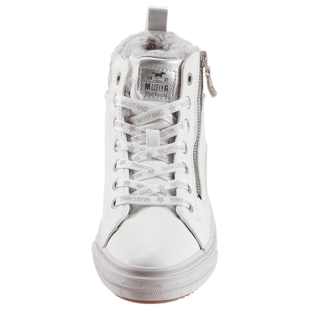 Mustang Shoes Sneaker Mit Bedrucktem Fellimitat-Kragen Auf Rechnung