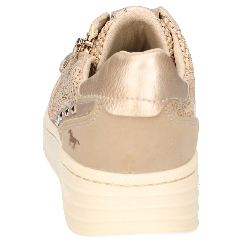 Mustang Shoes Sneaker Plateausneaker Schnürschuh Mit Glitzernieten