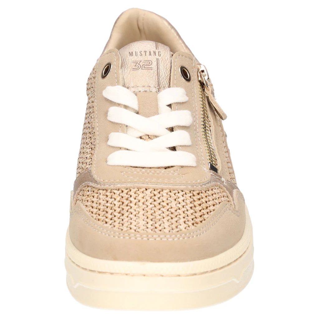 Mustang Shoes Sneaker Plateausneaker Schnürschuh Mit Glitzernieten