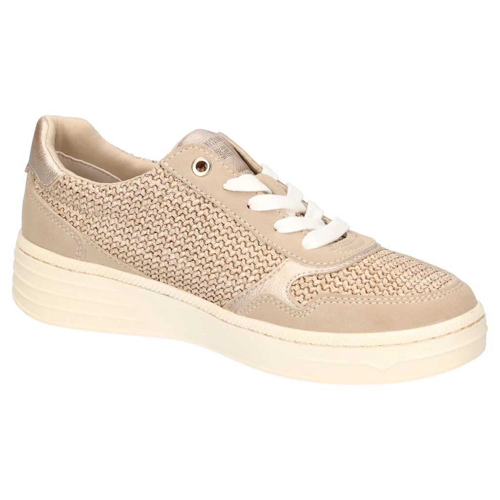 Mustang Shoes Sneaker Plateausneaker Schnürschuh Mit Glitzernieten
