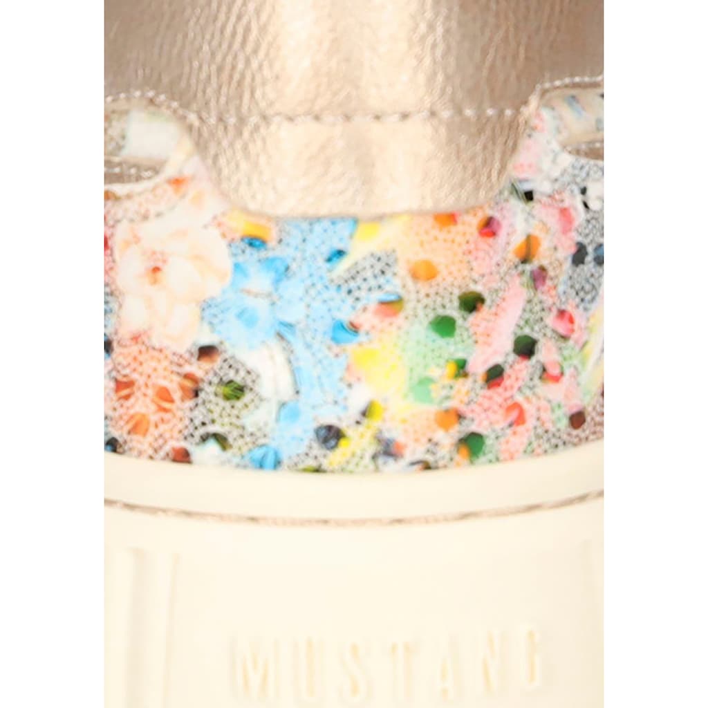 Mustang Shoes Sneaker Pride Sneaker Schnürschuh Mit Bunten Metallic-Besätzen