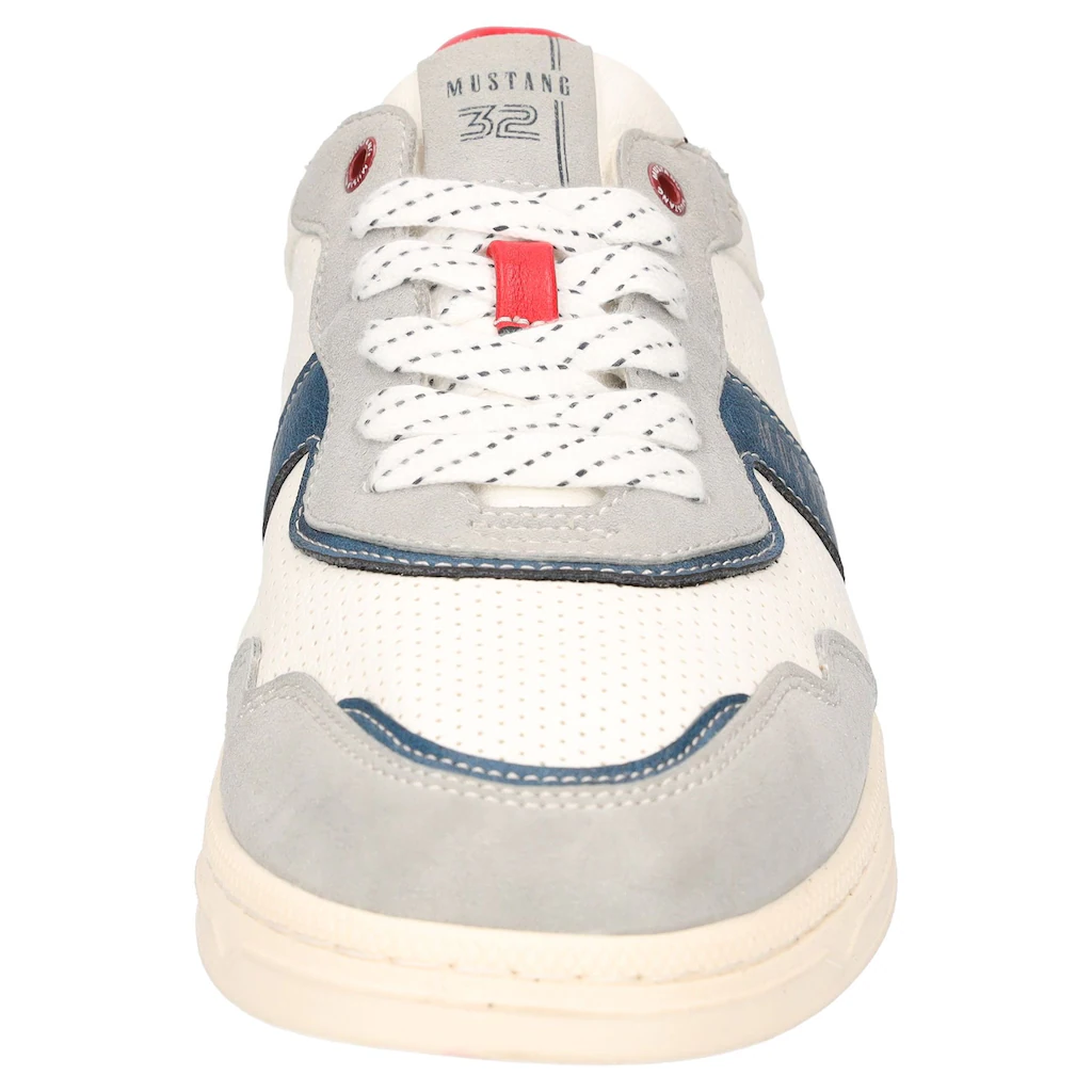 Mustang Shoes Sneaker Retro Sneaker Schnürschuh Mit Kontrastbesätzen