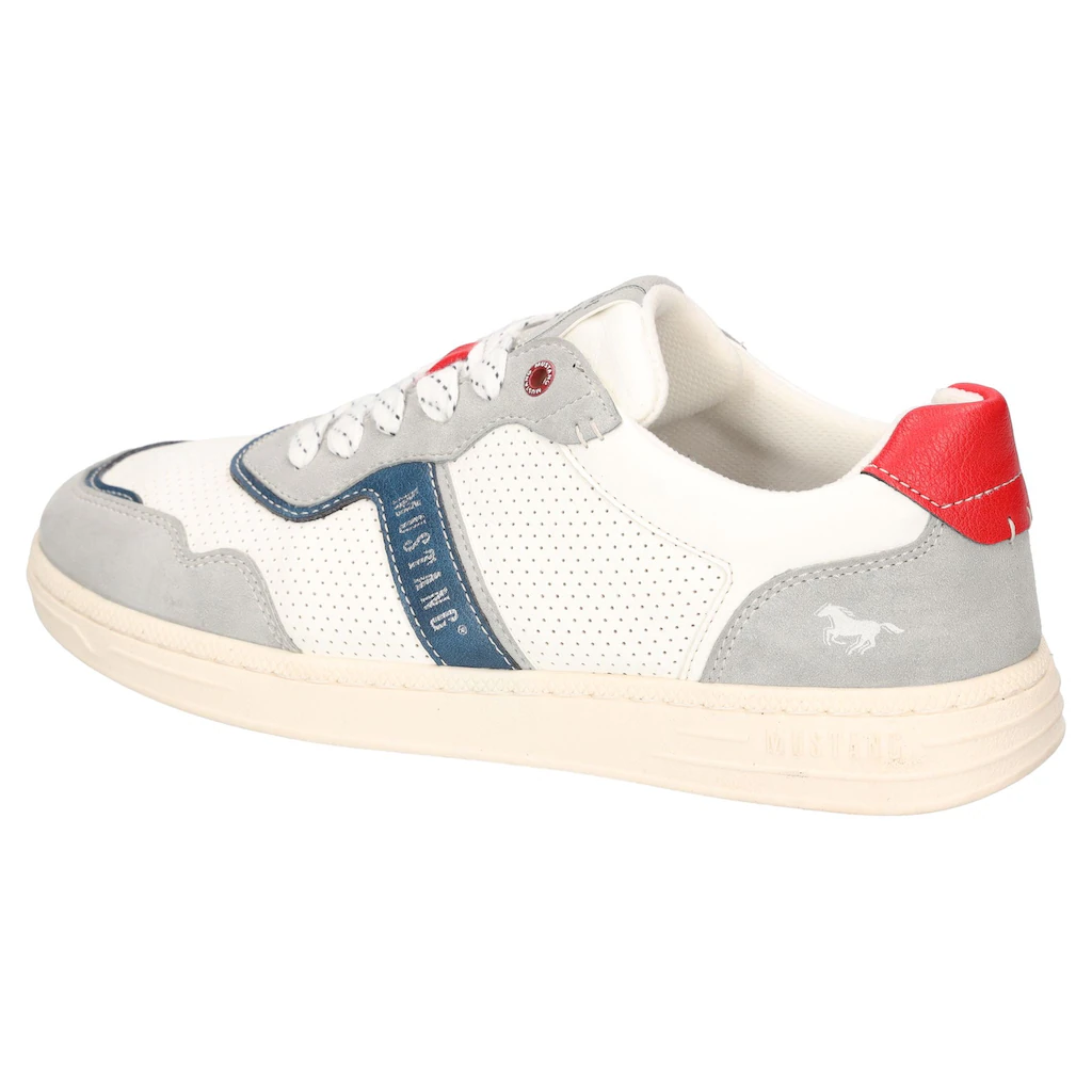 Mustang Shoes Sneaker Retro Sneaker Schnürschuh Mit Kontrastbesätzen