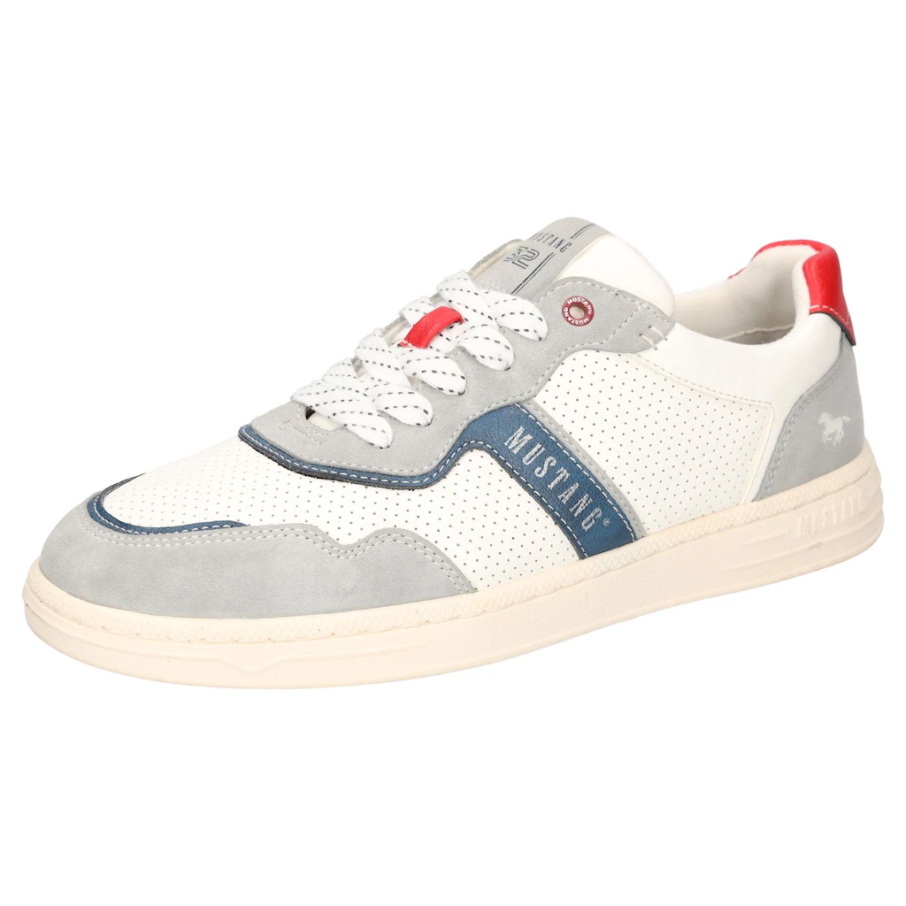Mustang Shoes Sneaker Retro Sneaker Schnürschuh mit Kontrastbesätzen